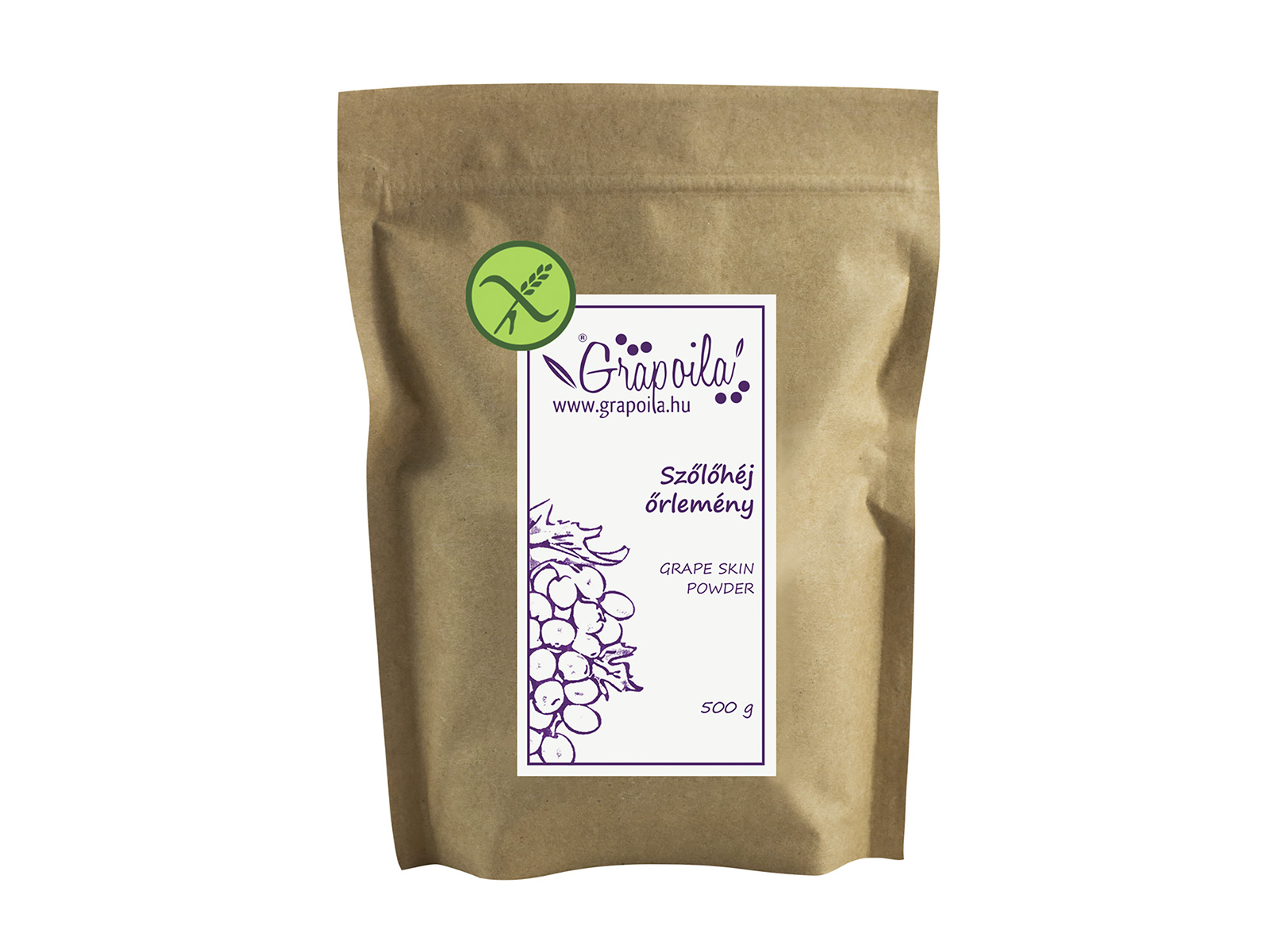 GRAPOILA VÖRÖS SZŐLŐHÉJ ŐRLEMÉNY 500G