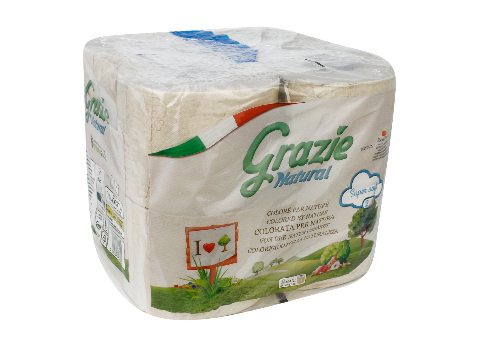 GRAZIE NATURAL ÖKO TOALETTPAPÍR 8DB
