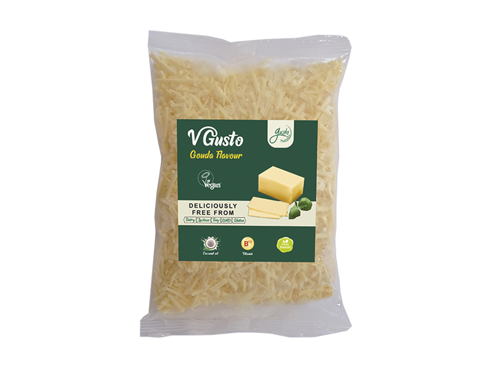 GUSTO VEGÁN GOUDA RESZELT KÉSZÍTMÉNY 200G [H]