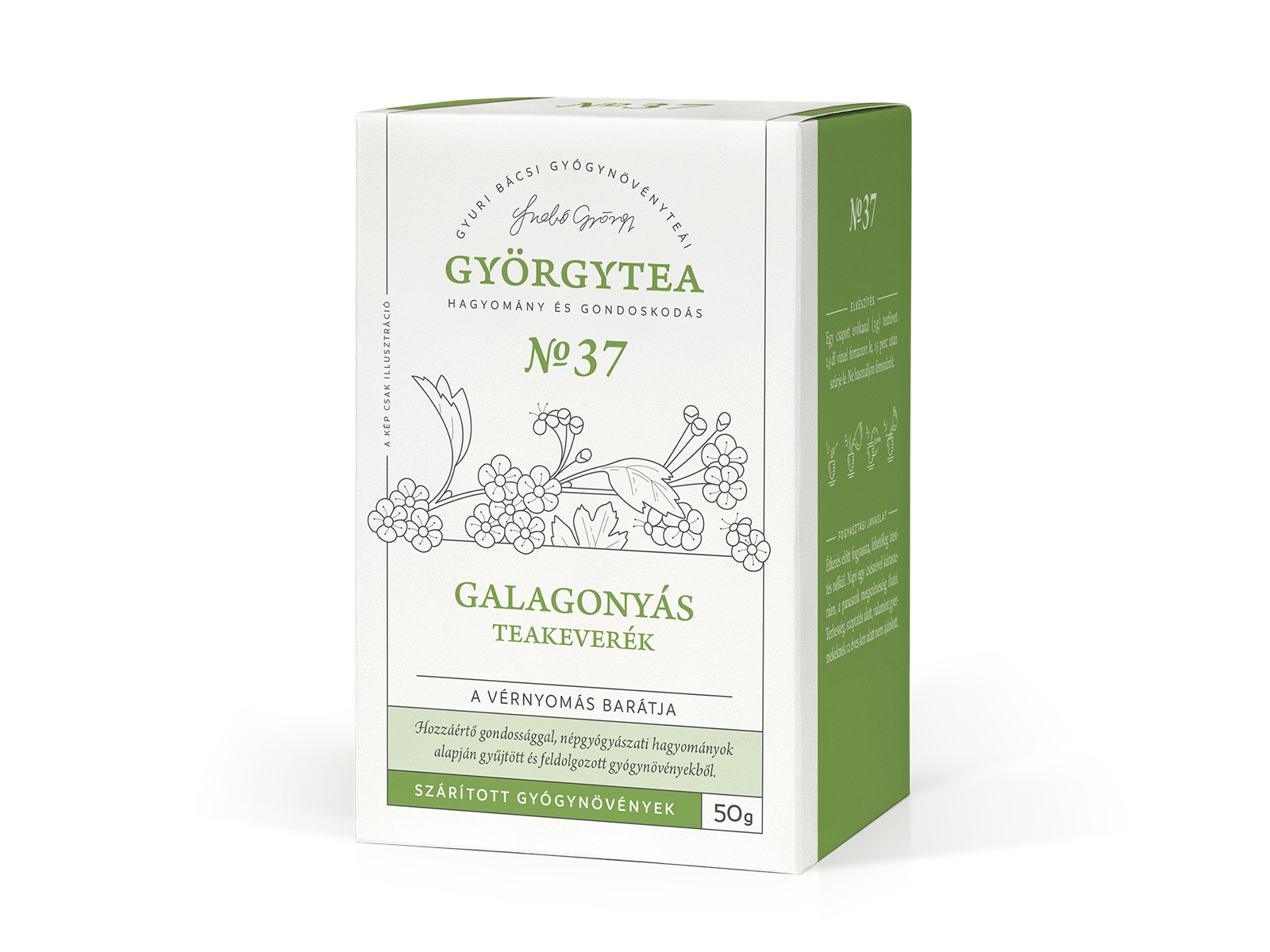 GYÖRGYTEA NO37 GALAGONYÁS TEAKEVERÉK (A VÉRNYOMÁS BARÁTJA) 50G