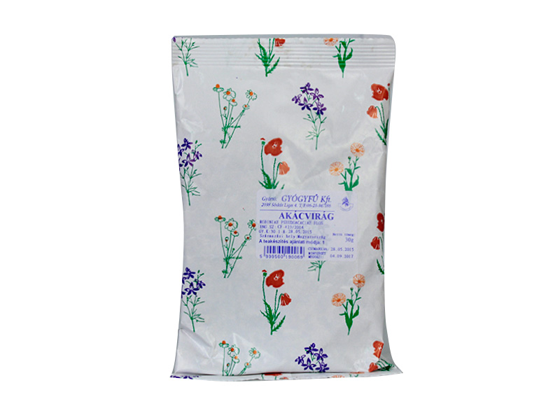 GYÓGYFŰ TEA AKÁCVIRÁG SZÁLAS 30G