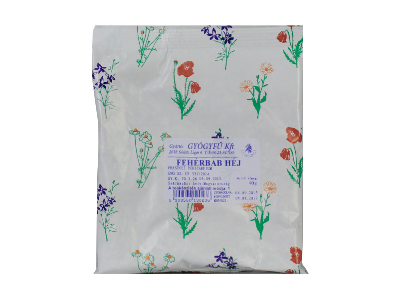 GYÓGYFŰ TEA FEHÉRBABHÉJ SZÁLAS 40G