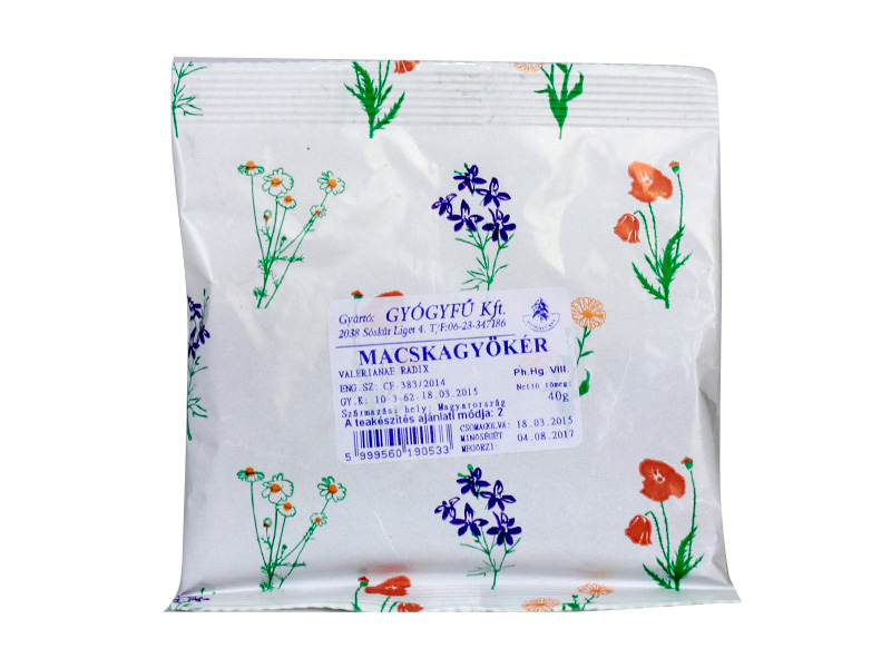 GYÓGYFŰ TEA MACSKAGYÖKÉR SZÁLAS 40G
