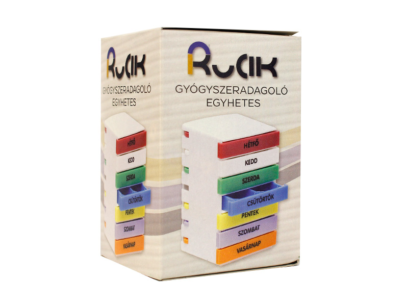 GYÓGYSZERTARTÓ HETI ADAGOLÁSSAL SZÍNES