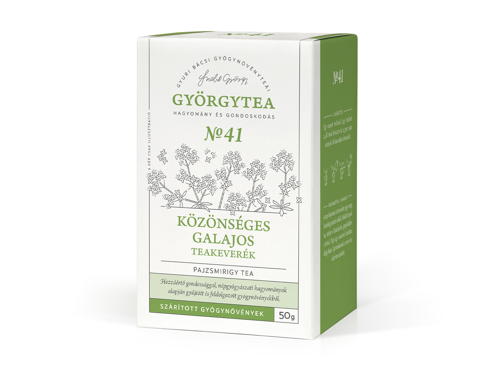 GYÖRGYTEA NO41 KÖZÖNSÉGES GALAJOS TEAKEVERÉK (PAJZSMIRIGY TEA) 50G