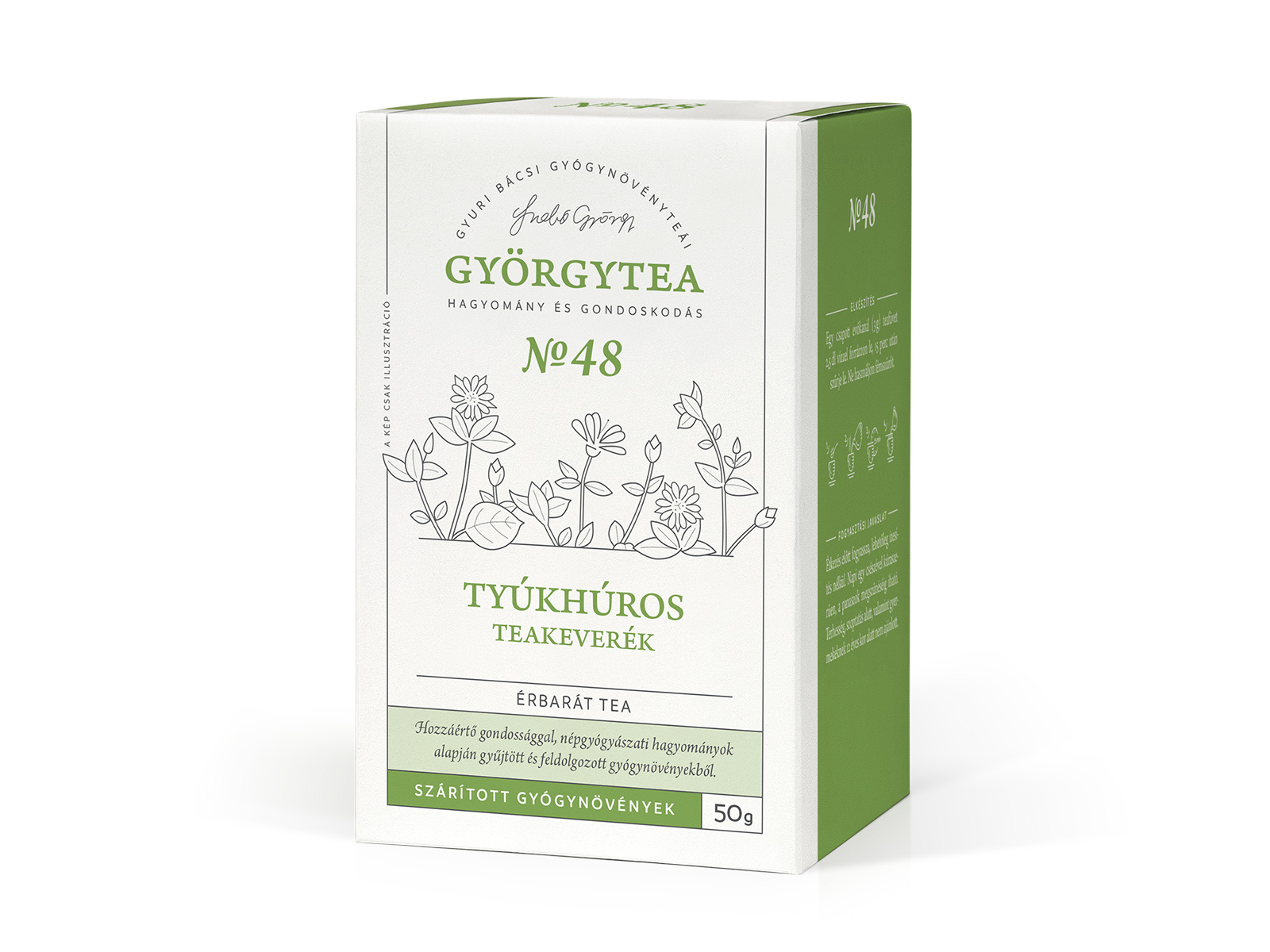 GYÖRGYTEA NO48 TYÚKHÚROS TEAKEVERÉK (ÉRBARÁT TEA) 50G