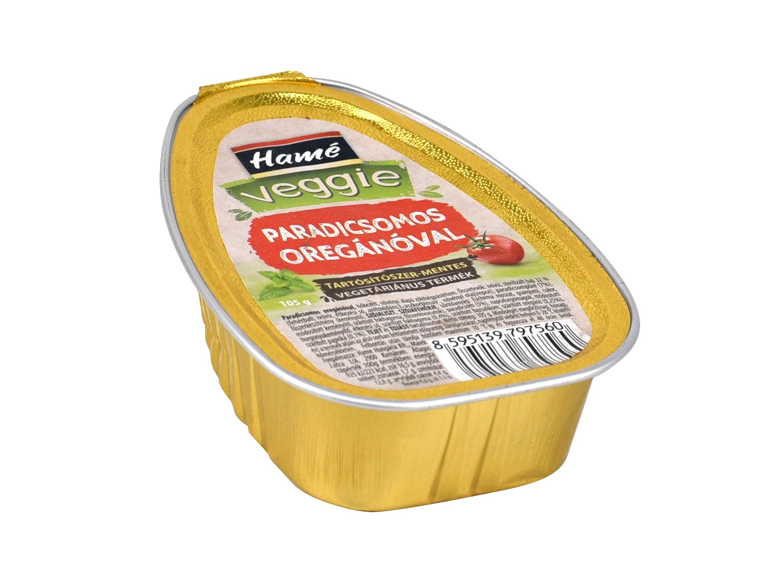 HAMÉ VEGGIE PARADICSOMOS PÁSTÉTOM OREGÁNÓVAL 105G