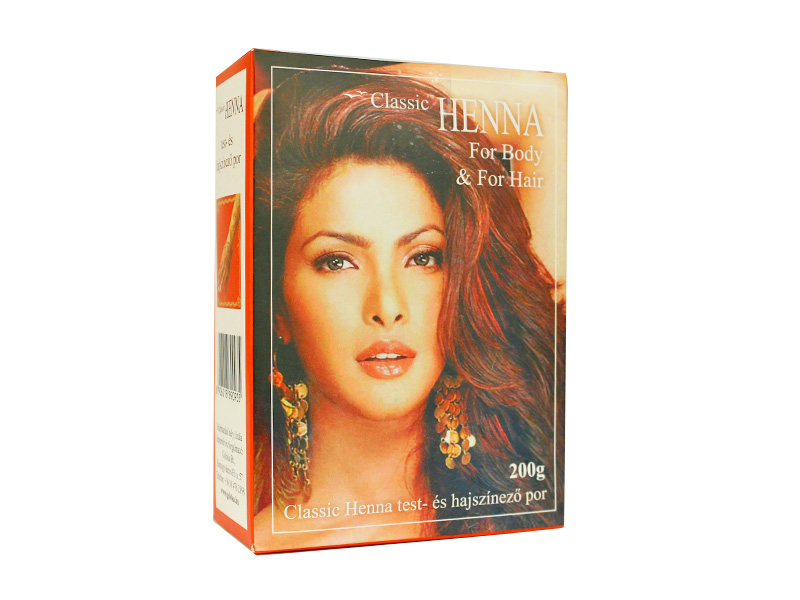 HENNA CLASSIC HAJ ÉS TESTFESTÉS POR 100% 200G