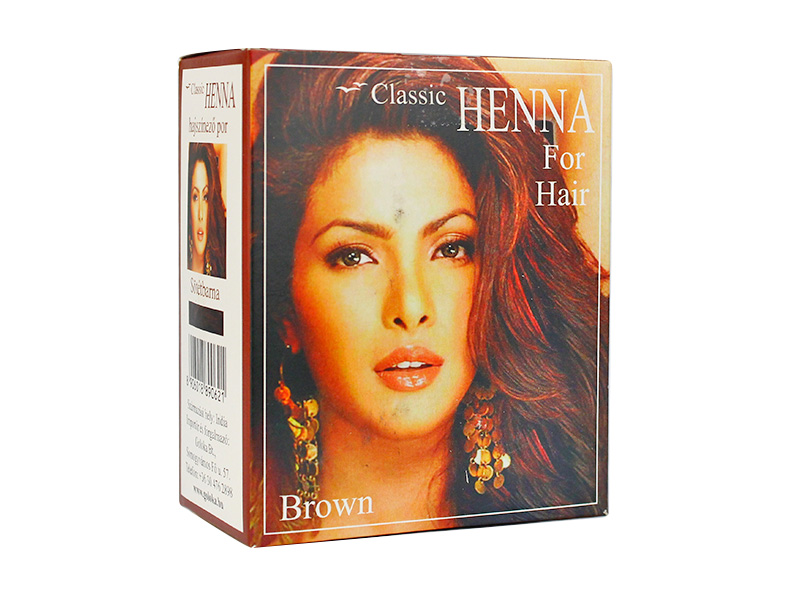 HENNA CLASSIC HAJSZINEZŐ POR SÖTÉTBARNA 100G