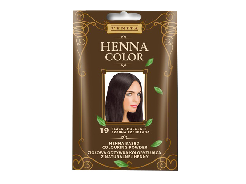 HENNA COLOR HAJSZÍNEZŐPOR 19 FEKETE CSOKOLÁDÉ 25G