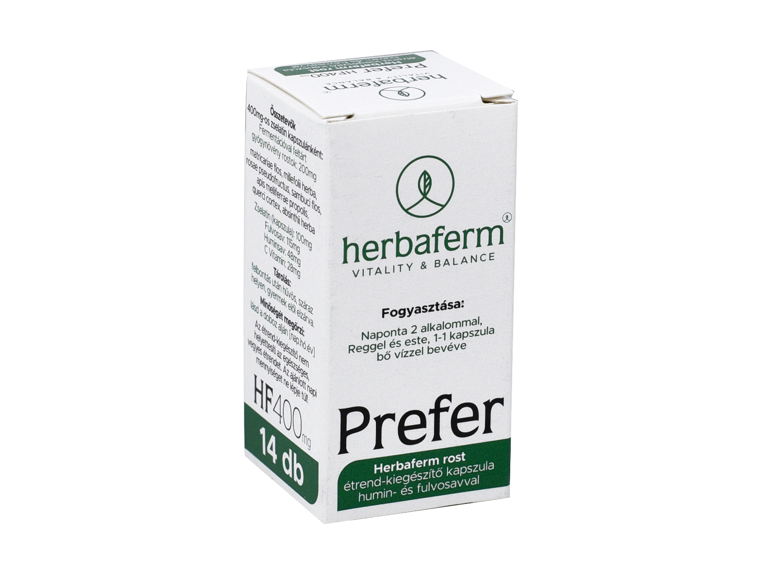 HERBAFERM PREFER HF400MG KAPSZULA  14DB