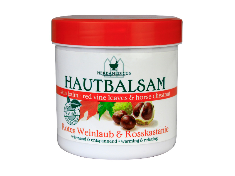 HERBAMEDICUS VADGESZTENYÉS VÖRÖS SZŐLŐLEVÉL BALZSAM 250ML