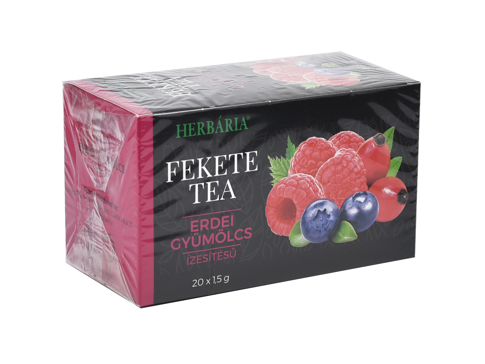 HERBÁRIA FEKETE TEA ERDEI GYÜMÖLCS ÍZŰ 20DB