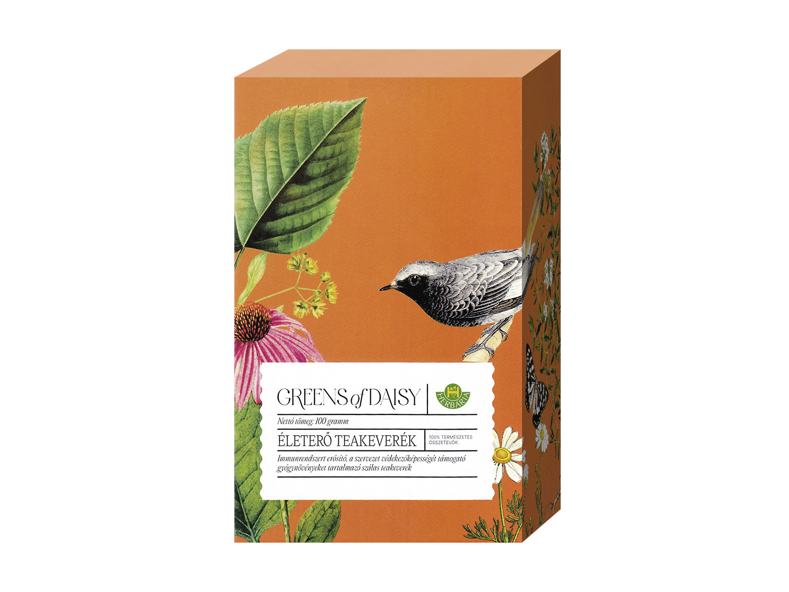 HERBÁRIA GREENS OF DAISY ÉLETERŐ TEAKEVERÉK 100G