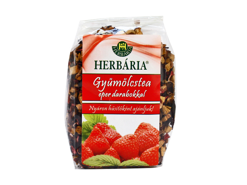 HERBÁRIA GYÜMÖLCSTEA EPER DARABOKKAL 120G