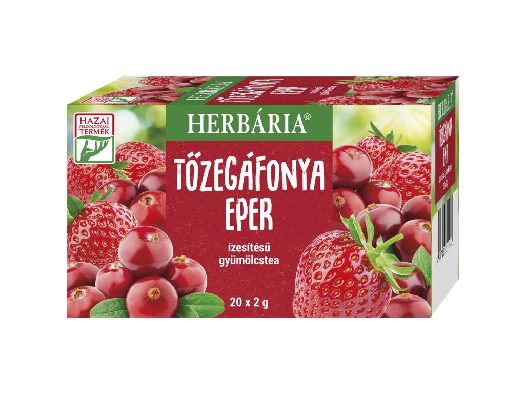 HERBÁRIA GYÜMÖLCSTEA TŐZEGÁFONYA EPER ÍZESÍTÉSŰ FILTERES 20DB