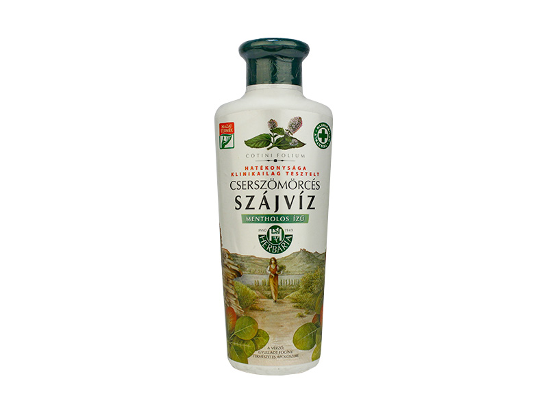 HERBÁRIA SZÁJVÍZ CSERSZÖMÖRCÉS MENTOLOS 250ML