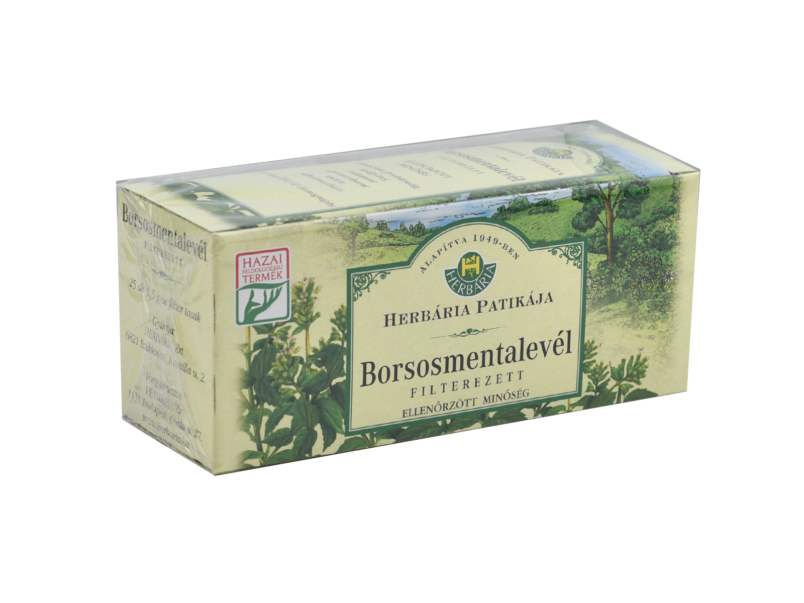 HERBÁRIA TEA BORSOSMENTA LEVÉL FILTERES 25DB