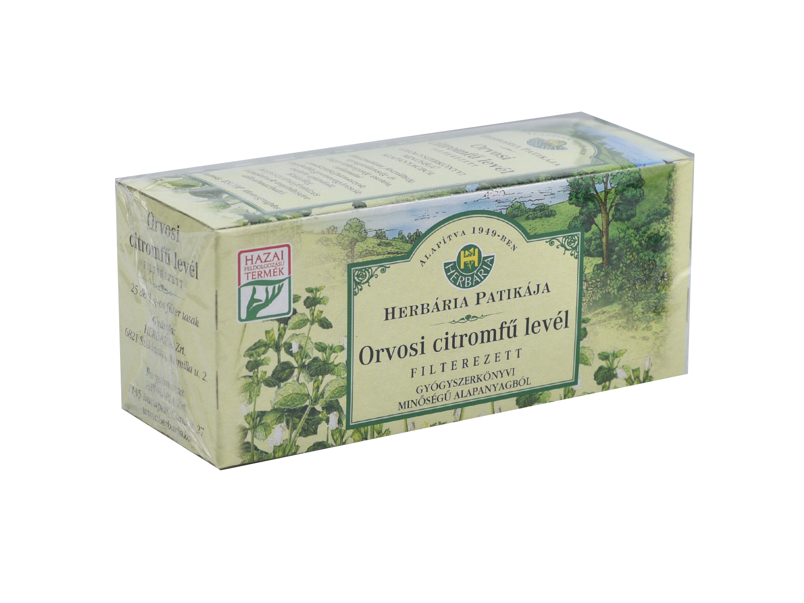 HERBÁRIA TEA CITROMFŰ LEVÉL FILTERES 25DB