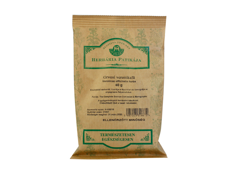 HERBÁRIA TEA ORVOSI VERONIKAFŰ SZÁLAS 40G