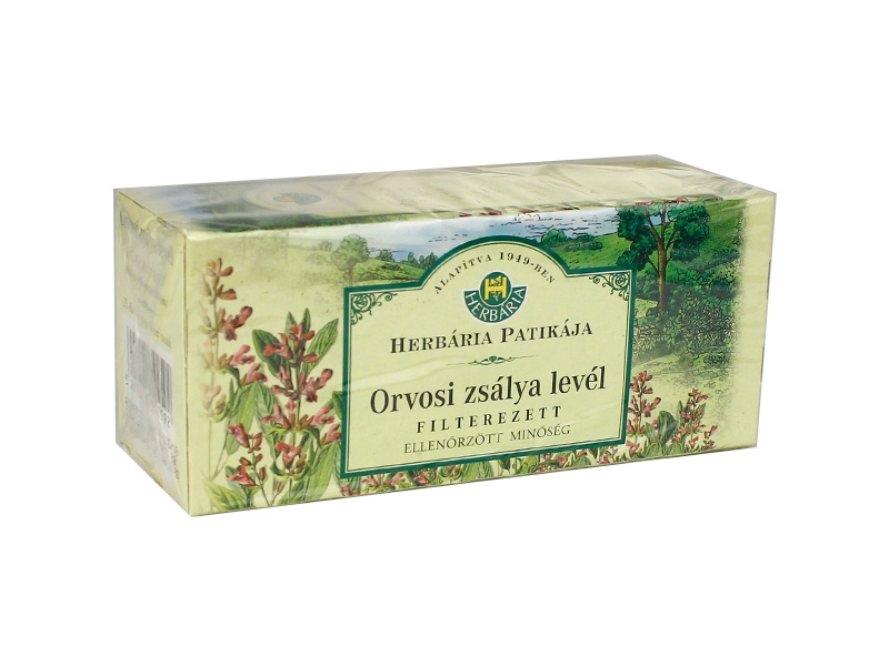 HERBÁRIA TEA ORVOSI ZSÁLYALEVÉL FILTER 25DB