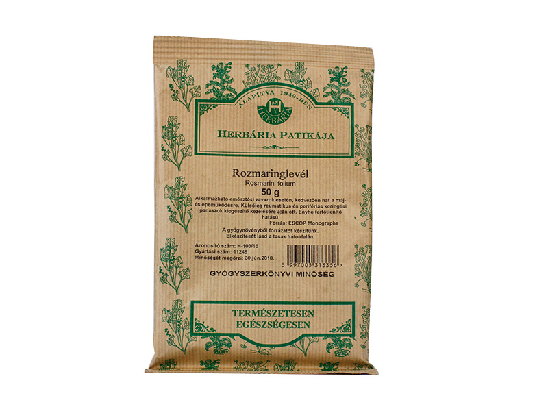 HERBÁRIA TEA ROZMARINGLEVÉL SZÁLAS 50G