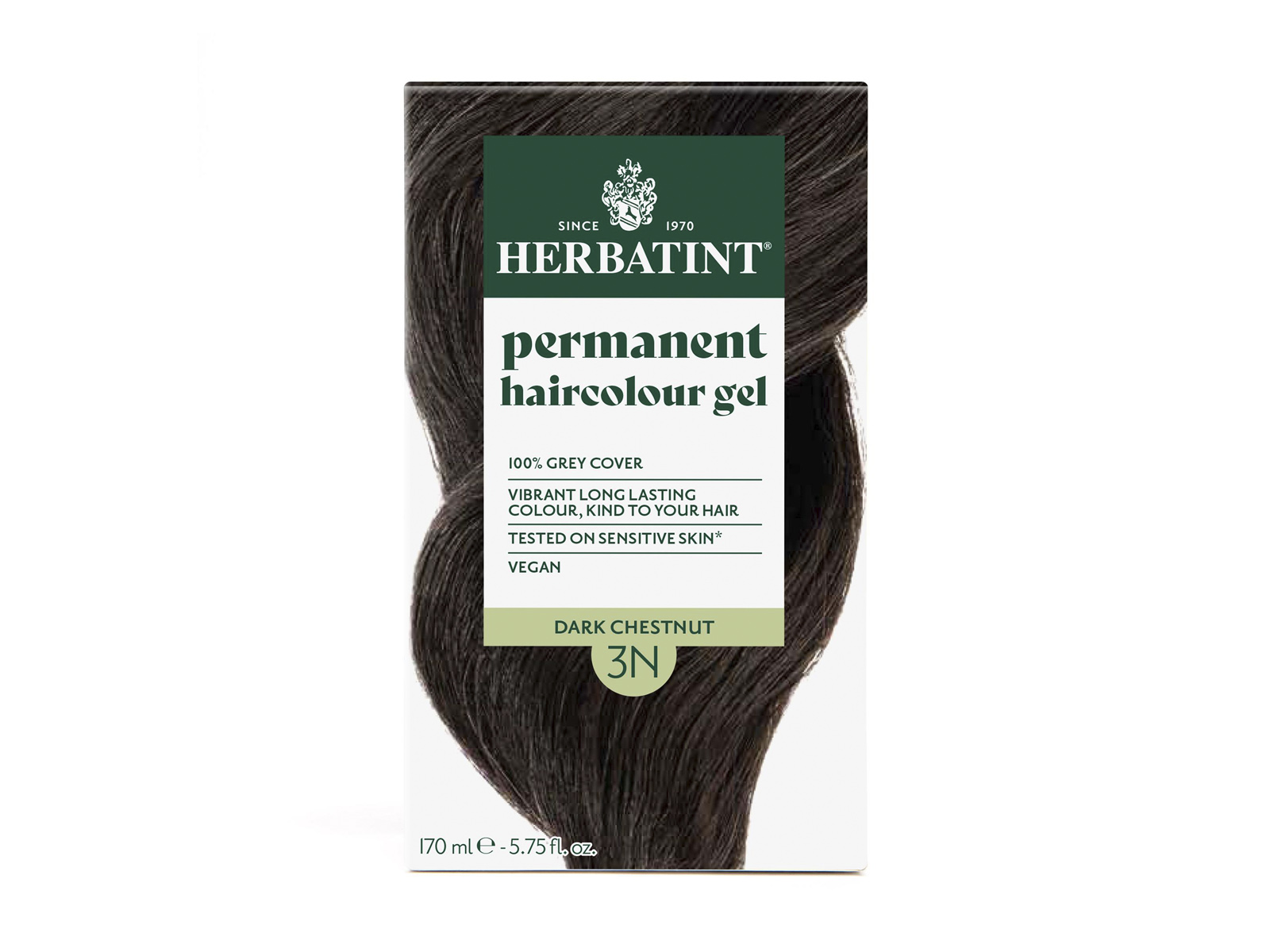 HERBATINT TERMÉSZETES TARTÓS HAJFESTÉK 3N (SÖTÉT GESZTENYE) 170ML