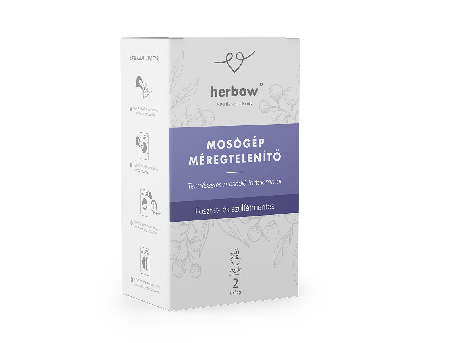 HERBOW MOSÓGÉP MÉREGTELENÍTŐ 200G