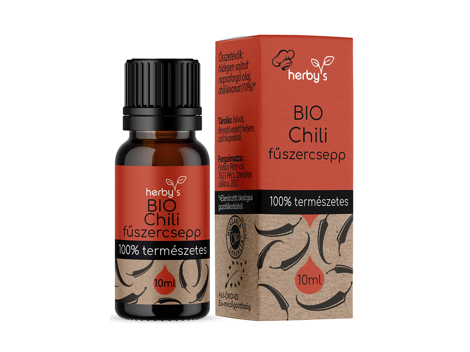 HERBYS BIO CHILI FŰSZERCSEPP 100% TERMÉSZETES 10ML
