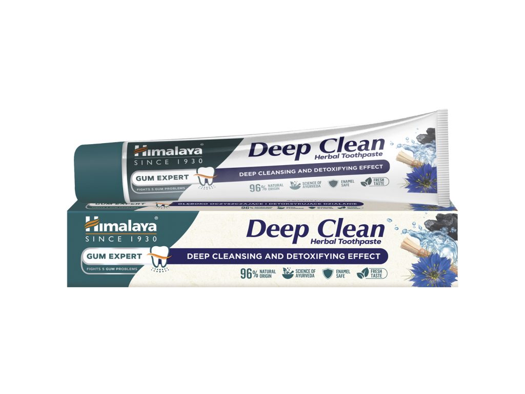 HIMALAYA DEEP CLEAN FASZENES GYÓGYNÖVÉNYES FOGKRÉM 75ML