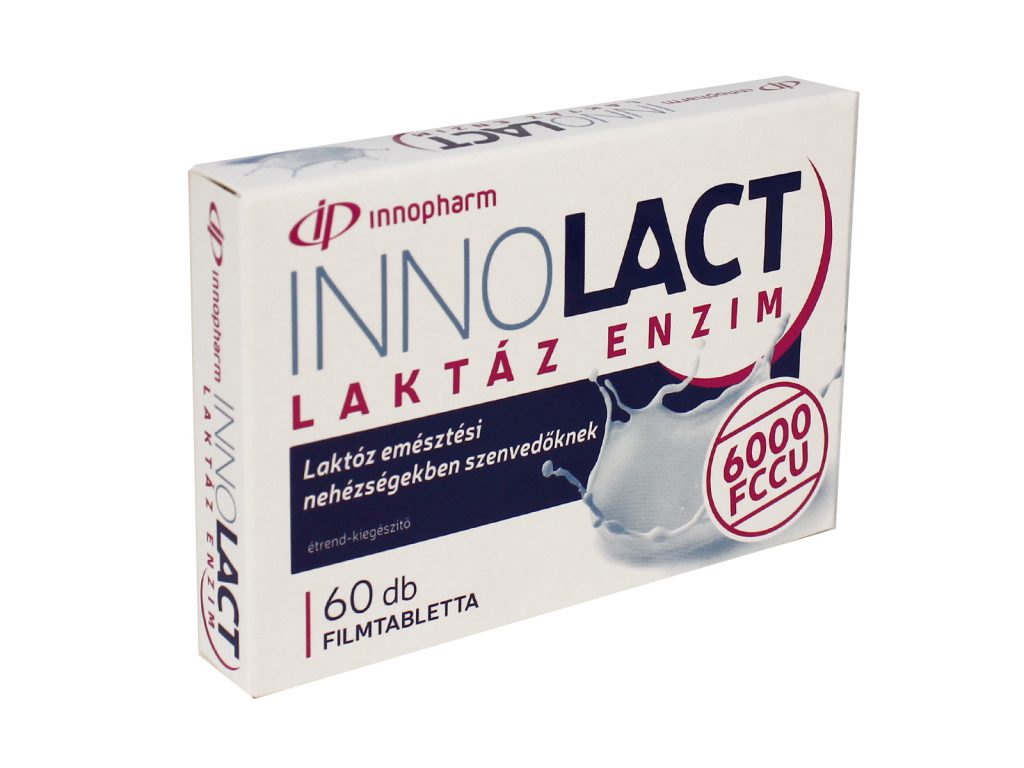 INNOPHARM INNOLACT LAKTÁZ ENZIM 6000FCCU FILMTABLETTA 60DB
