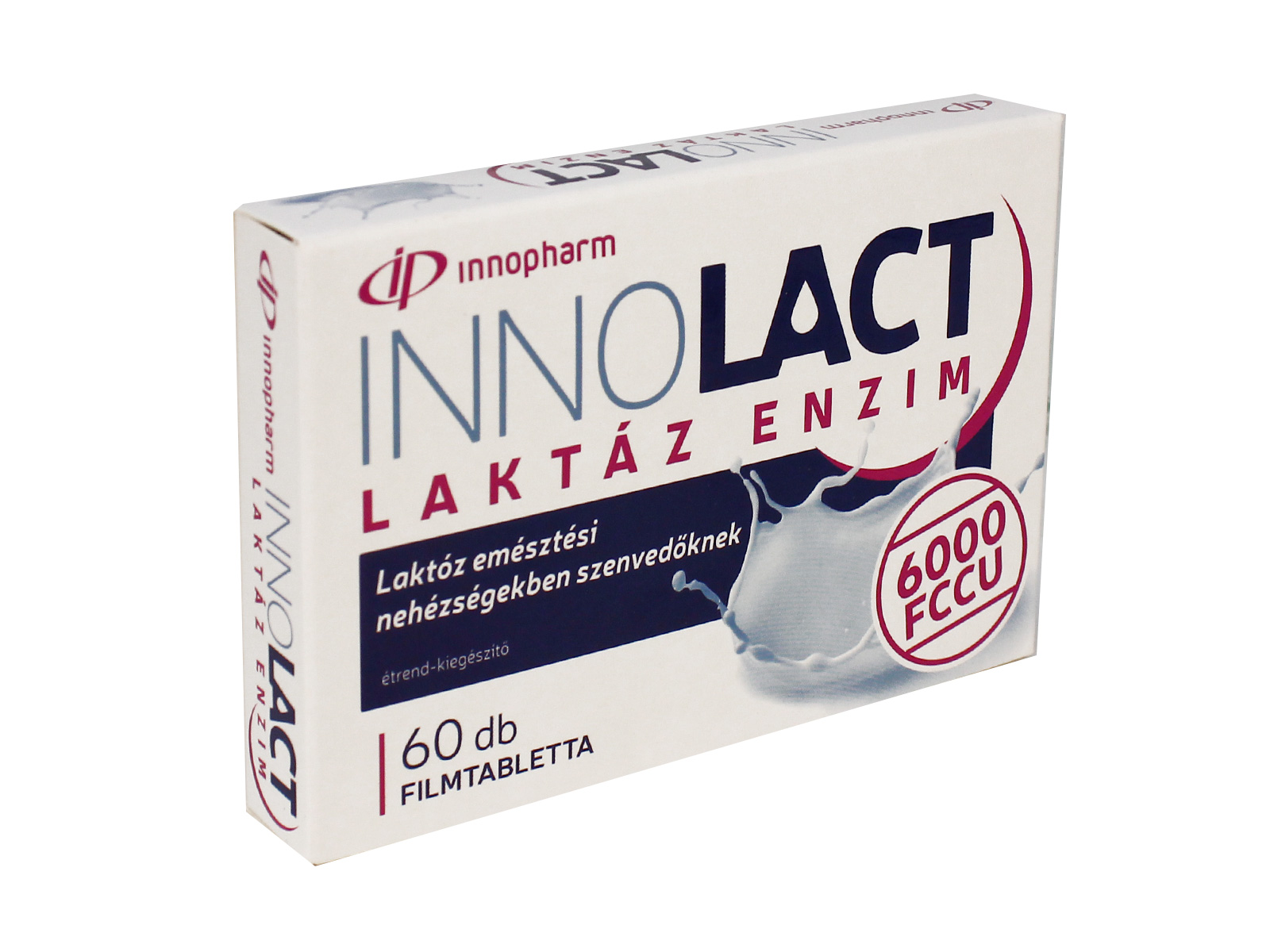 INNOPHARM INNOLACT LAKTÁZ ENZIM 6000FCCU FILMTABLETTA 60DB