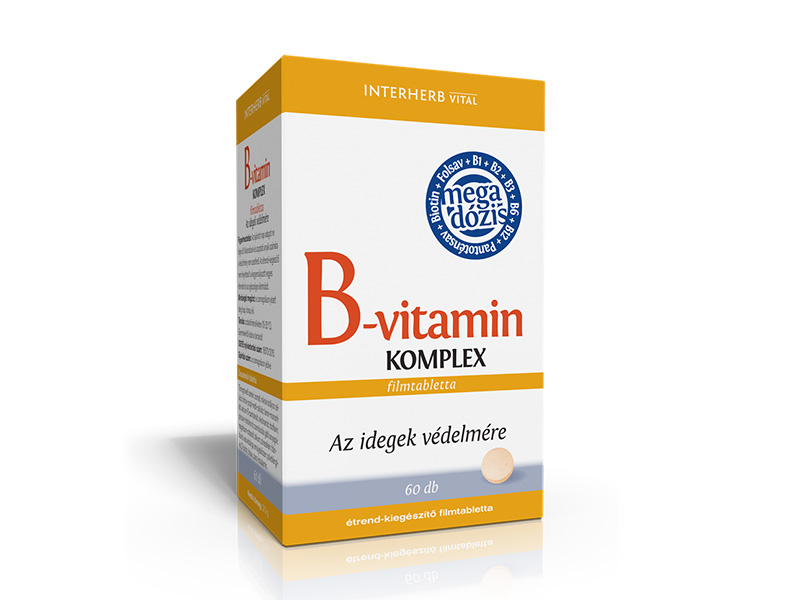 INTERHERB B-VITAMIN KOMPLEX TABLETTA 60DB