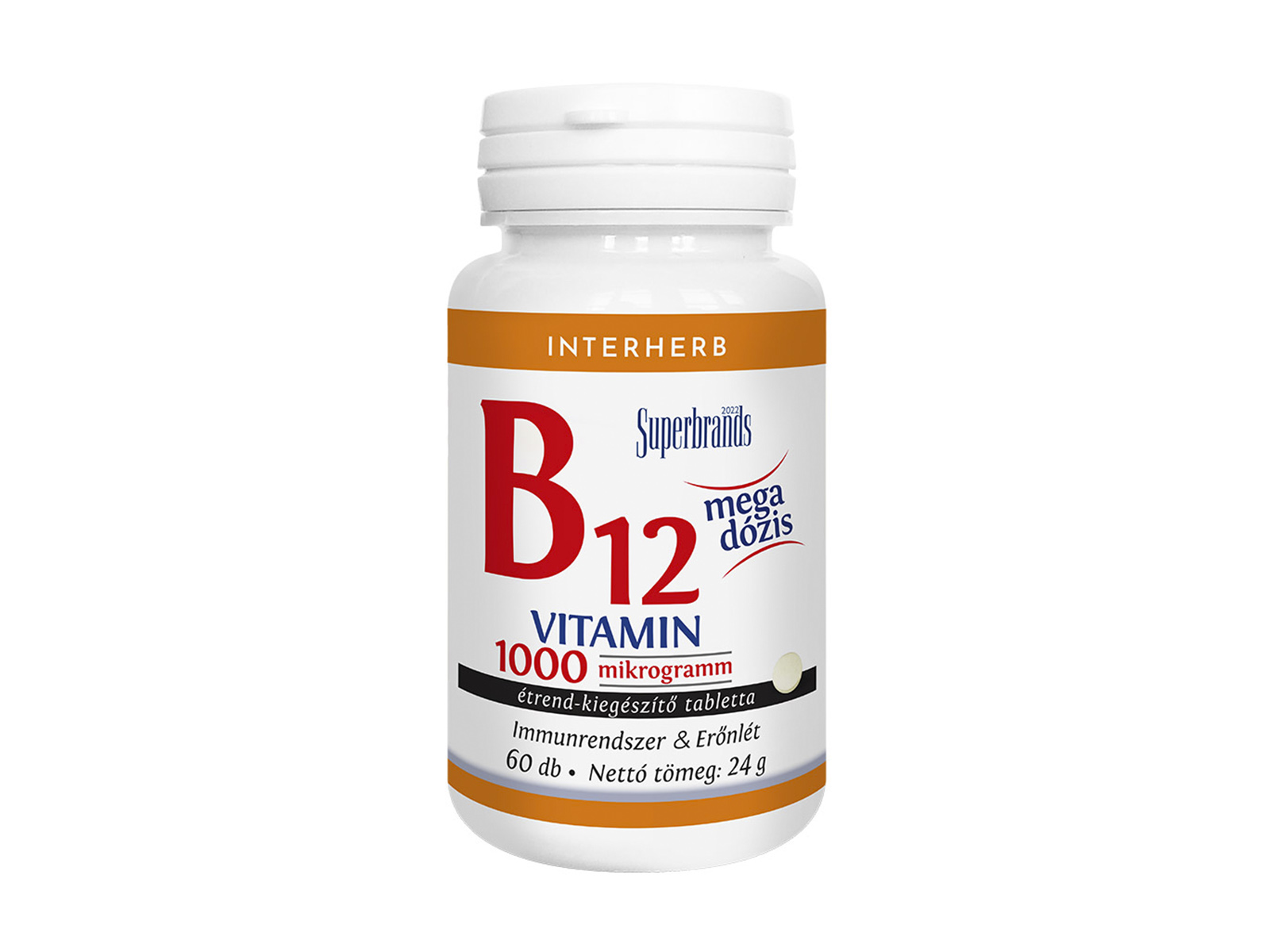 INTERHERB B12 VITAMIN 1000MCG TABLETTA 60DB