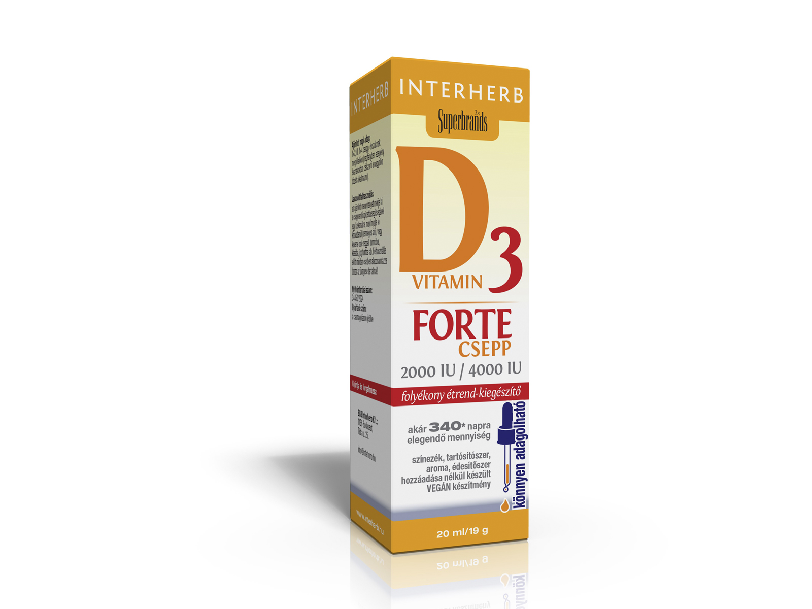 INTERHERB D3 VITAMIN FORTE CSEPP 20ML