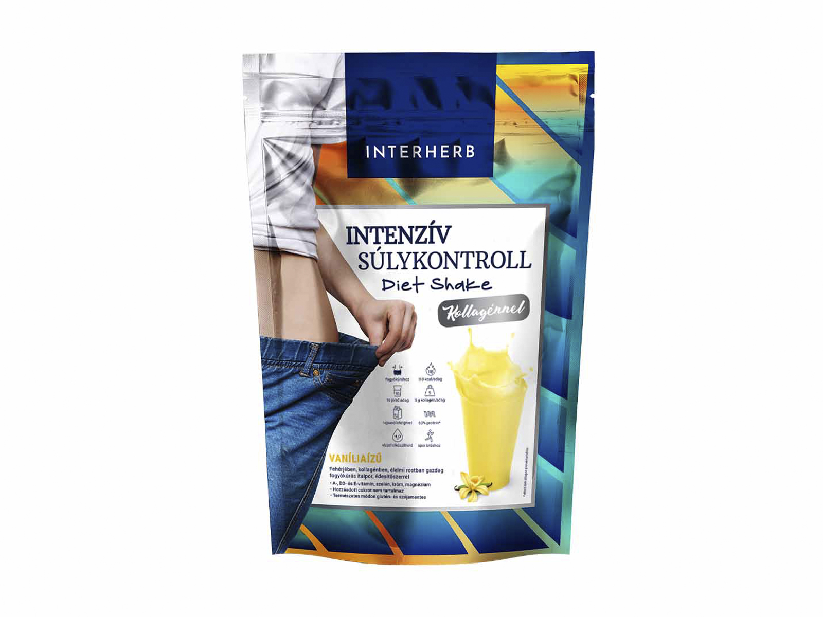 INTERHERB INTENZÍV SÚLYKONTROLL VANÍLIAÍZŰ DIET SHAKE KOLLAGÉNNEL 528G