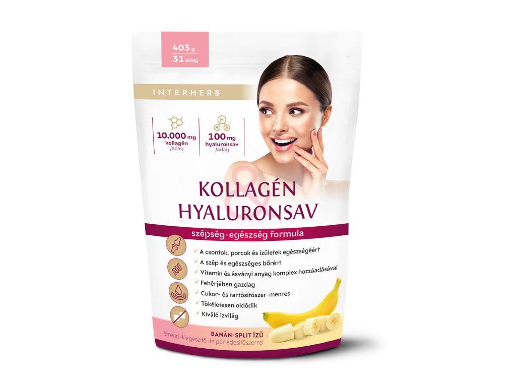 INTERHERB KOLLAGÉN&HYALURONSAV ITALPOR BANÁN-SPLIT ÍZŰ 403G