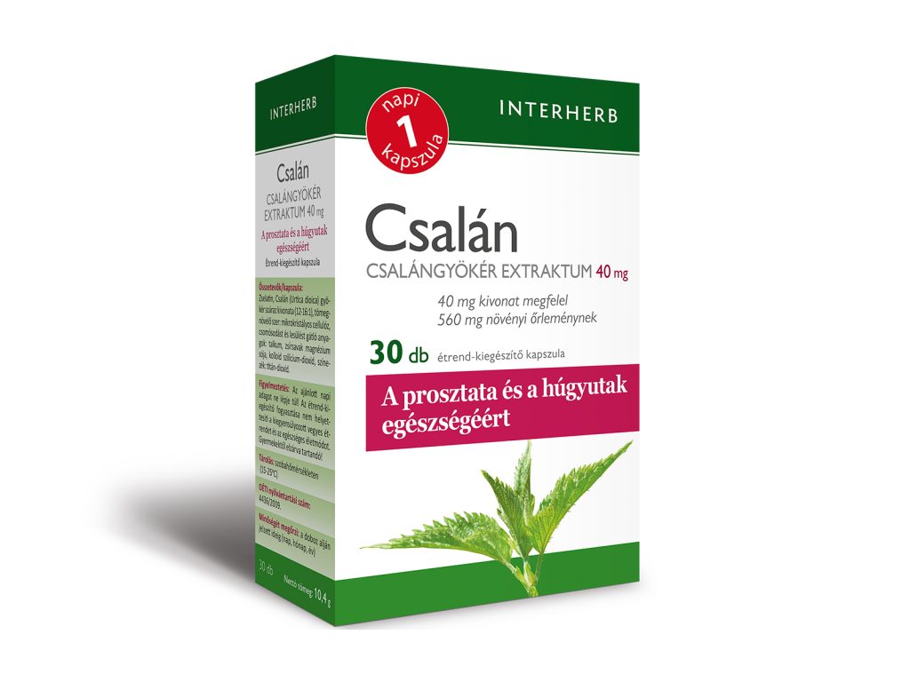 INTERHERB NAPI 1 CSALÁNGYÖKÉR EXTRAKTUM KAPSZULA 30DB
