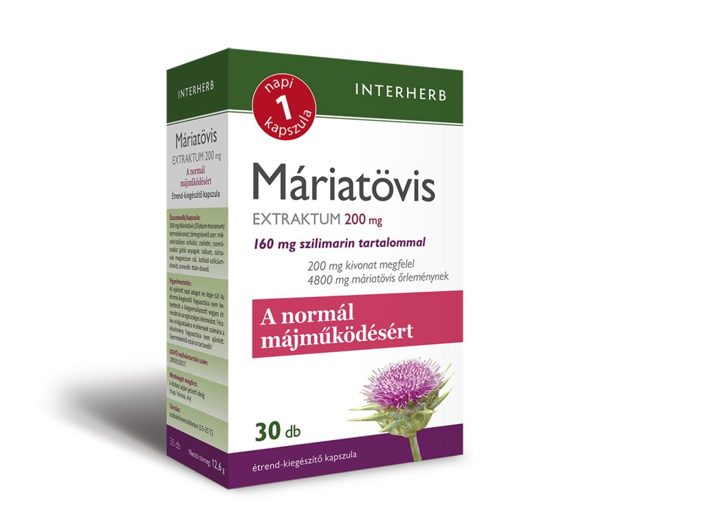 INTERHERB NAPI 1 MÁRIATÖVIS EXTRAKTUM KAPSZULA 30DB