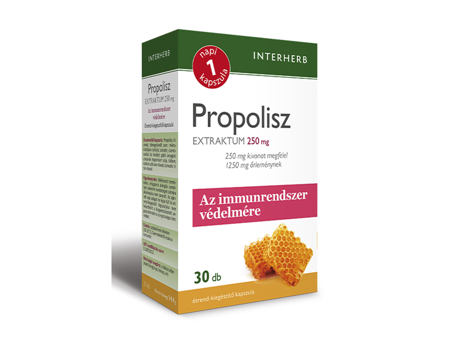 INTERHERB NAPI 1 PROPOLISZ EXTRAKTUM KAPSZULA 30DB
