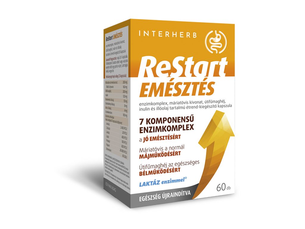 INTERHERB RESTART EMÉSZTÉS KAPSZULA 60DB
