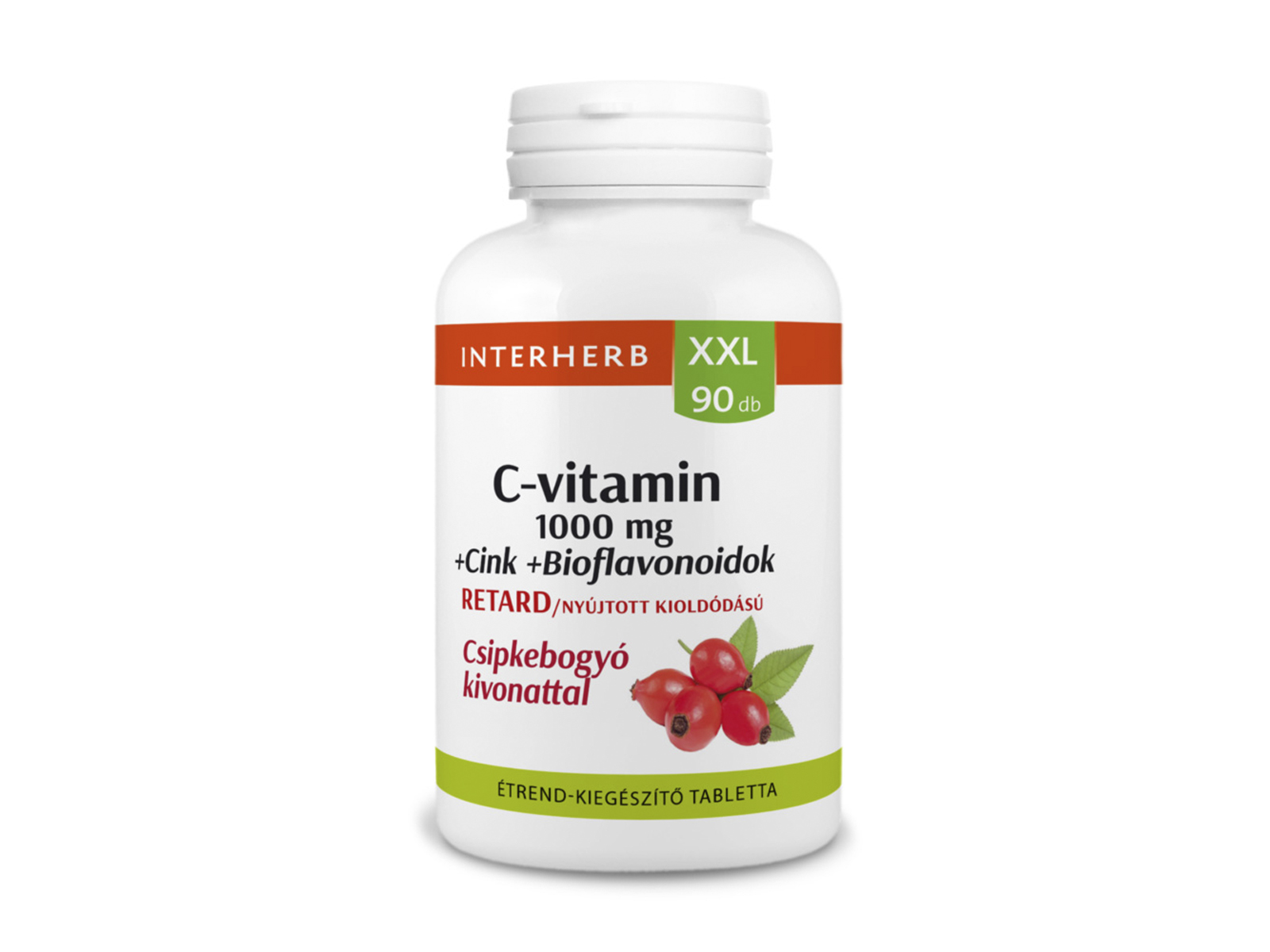 INTERHERB XXL C-VITAMIN 1000MG +CINK+BIOFLAVONOIDOK RETARD TABLETTA  90DB