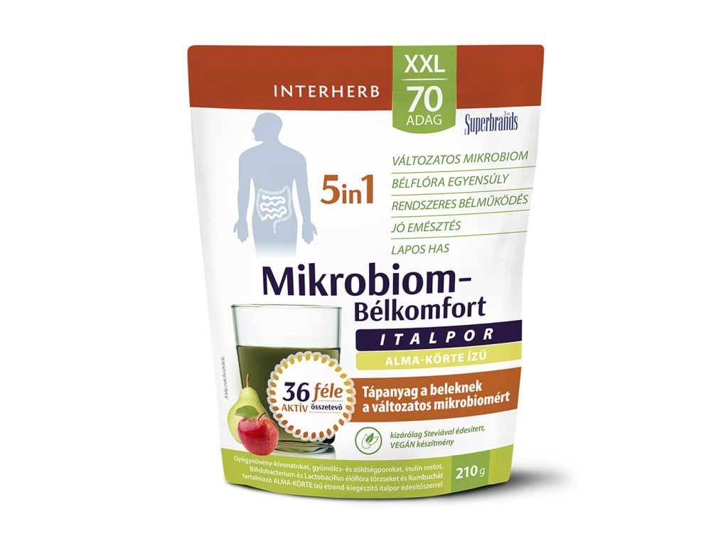 INTERHERB XXL  MIKROBIOM-BÉLKOMFORT 5IN1 ITALPOR ALMA-KÖRTE ÍZŰ 210G