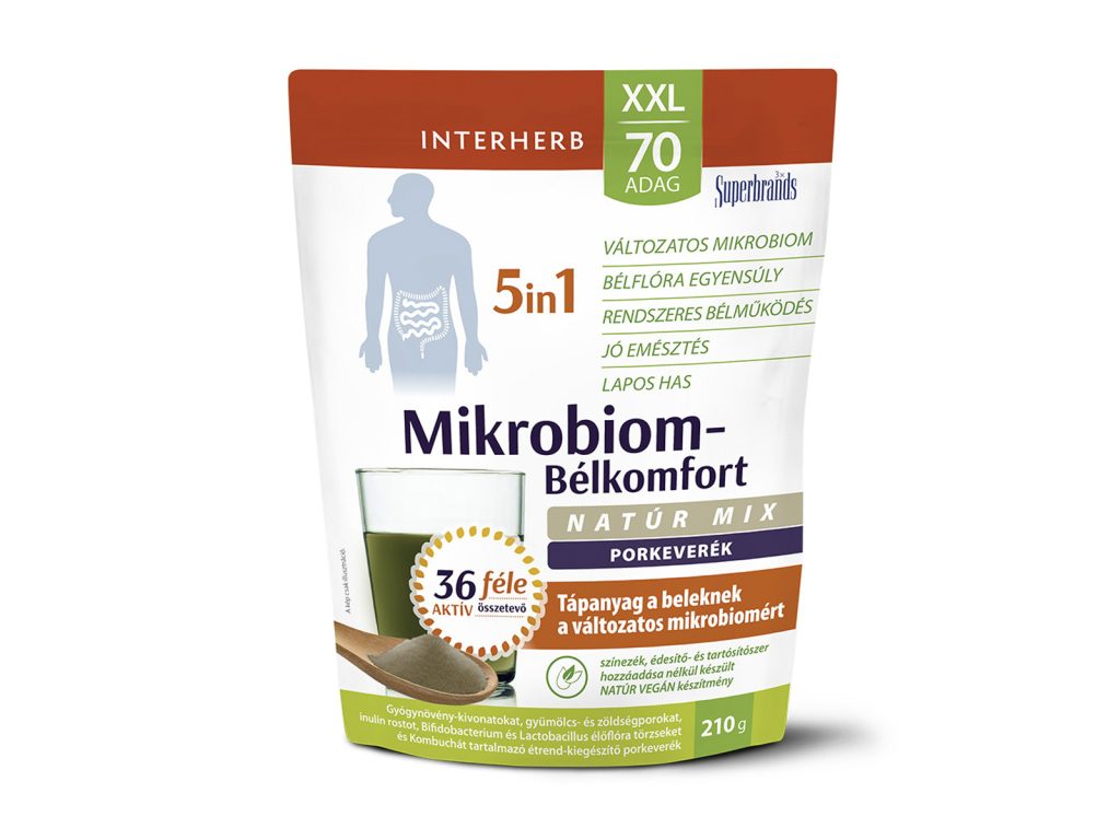 INTERHERB XXL MIKROBIOM-BÉLKOMFORT 5IN1 PORKEVERÉK NATÚR MIX 210G