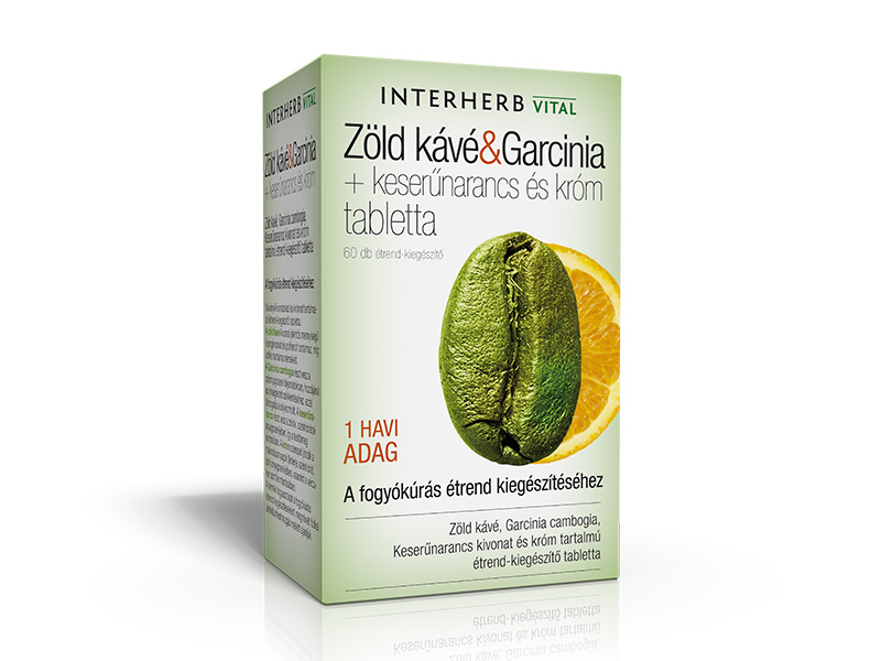 INTERHERB ZÖLD KÁVÉ&GARCINIA TABLETTA 60DB