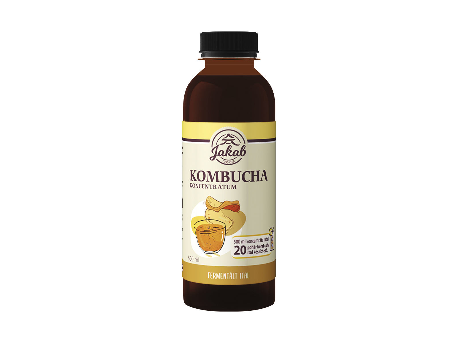 JAKAB KOMBUCHA KONCENTRÁTUM NATÚR 500ML DRS+50FT BETÉTDÍJ