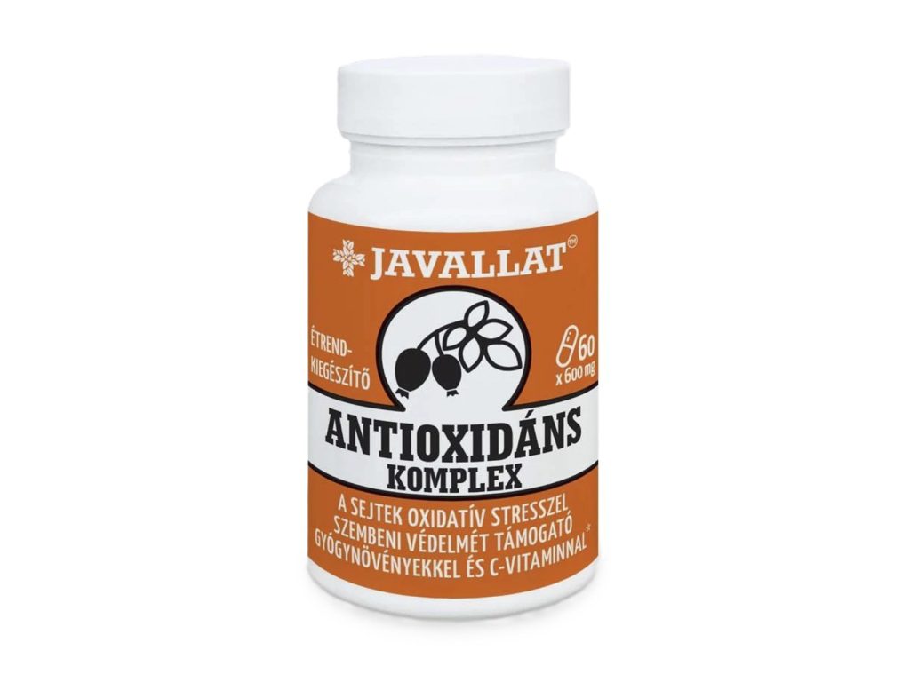 JAVALLAT ANTIOXIDÁNS KOMPLEX ÉTREND-KIEGÉSZÍTŐ GYÓGYNÖVÉNYEKKEL KAPSZULA 60DB