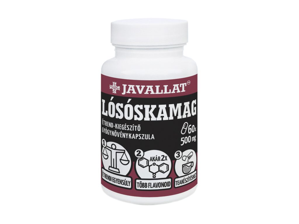 JAVALLAT LÓSÓSKAMAG ÉTREND-KIEGÉSZÍTŐ GYÓGYNÖVÉNYKAPSZULA 60DB