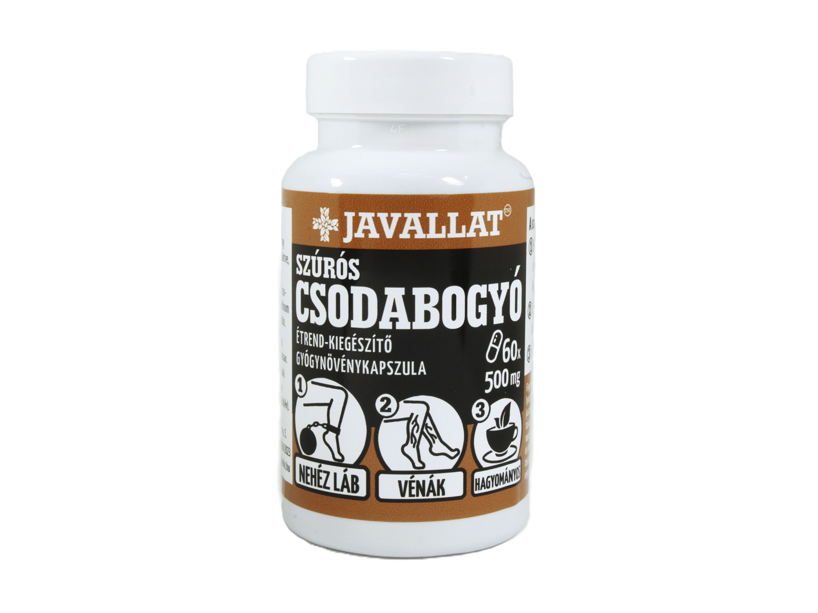 JAVALLAT SZÚRÓS CSODABOGYÓ ÉTREND-KIEGÉSZÍTŐ GYÓGYNÖVÉNYKAPSZULA 60DB