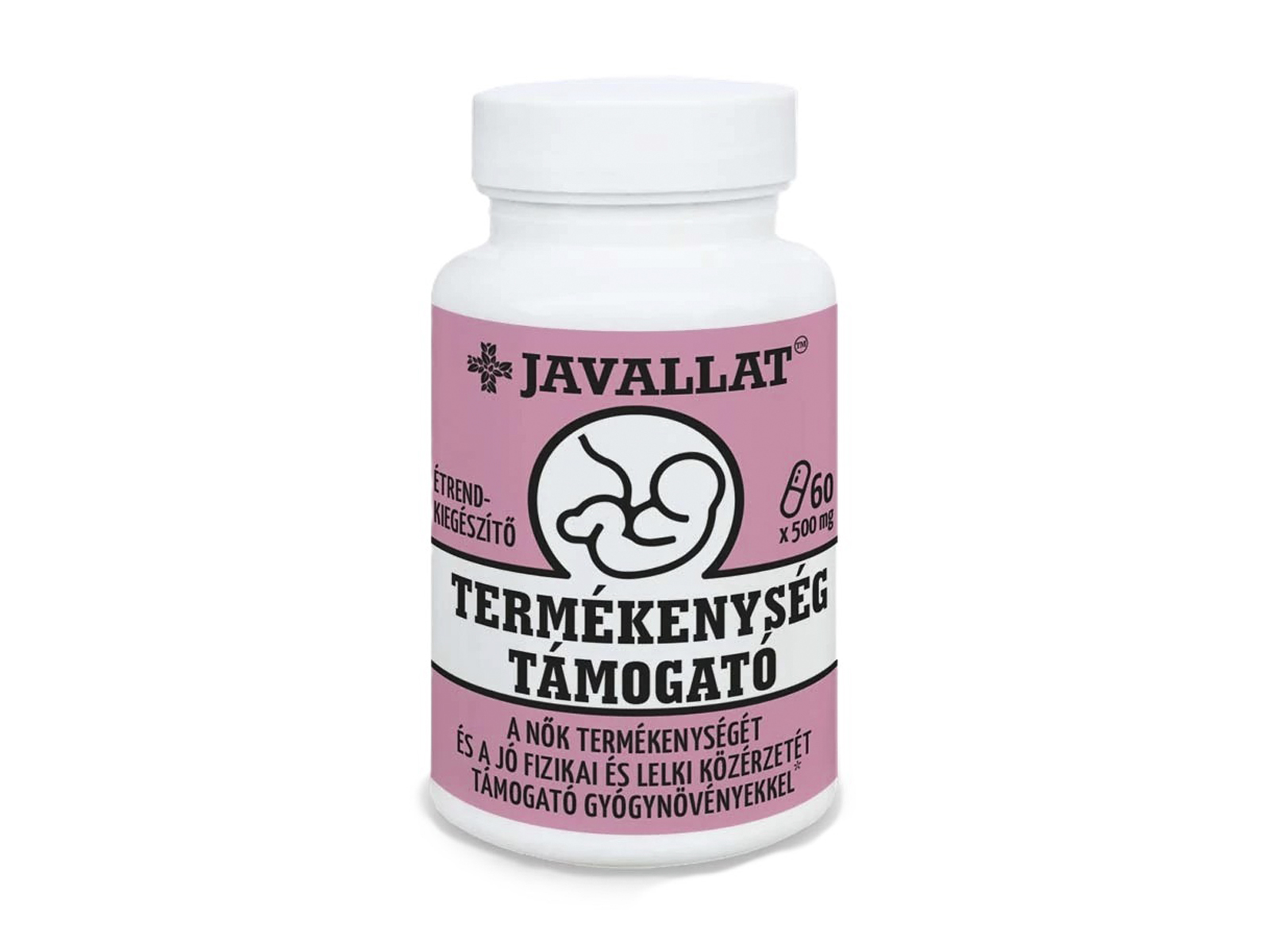 JAVALLAT TERMÉKENYSÉG TÁMOGATÓ GYÓGYNÖVÉNYEKKEL ÉTREND-KIEGÉSZÍTŐ KAPSZULA 60DB